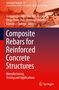 Text: "Composite Rebars for Reinforced Concrete Structures." Hintergrund: Bruchstelle im Beton. Unten ein Springer-Logo., Buch