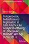 Titel: "Independence, Federalism and Regionalism in Latin America" von Christian Ghymers. Illustrative bunte geometrische Muster., Buch
