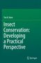 Titel: „Insect Conservation: Developing a Practical Perspective“ von Tim R. New. Grüner Hintergrund, weiße Schrift., Buch