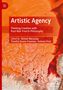 “Artistic Agency: Thinking Creation with Post-War French Philosophy.” Editiert von Alistair Macaulay u.a.; abstrakte, rote Muster., Buch