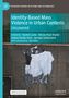 Buchtitel: "Identity-Based Mass Violence in Urban Contexts: Uncovered." Herausgeber: Rachel Locke und andere. Fotografiertes Wandbild., Buch