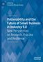 Titel: Vulnerability and the Future of Small Business in Industry 5.0. Blaue, geometrische Hintergrundmuster., Buch