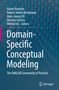 „Domain-Specific Conceptual Modeling“, Titel eines Buches. Blaues Hintergrundmuster, Springer-Logo unten rechts., Buch