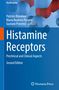 "Histamine Receptors" Buchcover mit blauen und roten Molekülen, von Patrizio Blandina, Maria Beatrice Passani, Gustavo Provensi., Buch