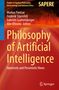 "Philosophy of Artificial Intelligence: Optimistic and Pessimistic Views" auf rotem Hintergrund mit Autorenliste oben., Buch