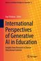 "International Perspectives of Generative AI in Education" von Guy Tchibozo. Orange Hintergrund mit Springer-Logo., Buch