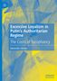 Text: "Excessive Loyalism in Putin’s Authoritarian Regime: The Costs of Sycophancy" von Alexander Libman. Abstrakte Muster in Gelb und Blau., Buch
