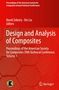 „Design and Analysis of Composites“: Konferenzband der American Society for Composites. Rote Wabenstruktur, zwei Logos., Buch