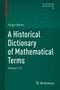 Holger Becker: A Historical Dictionary of Mathematical Terms, Buch