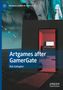 "Artgames after GamerGate" von Rob Gallagher. Ein Raum mit einem Computer, blauer Hintergrund, Palgrave Logo., Buch