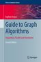 „Guide to Graph Algorithms“, Kayhan Erciyes, zweite Auflage. Illustration mit abstrakten Netzwerklinien., Buch