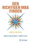 Bodo B. Schlegelmilch: Den richtigen MBA finden, Buch
