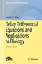 "Delay Differential Equations and Applications to Biology, Second Edition" von Fathalla A. Rihan. Gelbes Cover mit Logos., Buch