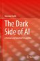Titel: The Dark Side of AI. Autor: Wasswa Shafik. Untertitel: A Human and Societal Perspective. Hintergrund: Rotes Design., Buch