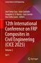 12th International Conference on FRP Composites in Civil Engineering (CICE 2025). Roter Hintergrund, Springer-Logo., 2 Bücher