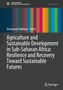 Titel: „Agriculture and Sustainable Development in Sub-Saharan Africa“. Bunte vertikale Streifen am rechten Rand., Buch