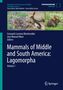 Cover mit Bildern von Kaninchen und Hasen, Titel: "Mammals of Middle and South America: Lagomorpha"., Buch