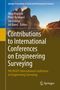 Titel: "Contributions to International Conferences on Engineering Surveying". Bild zeigt Felsen bei Sonnenuntergang., Buch