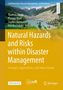 Text: "Natural Hazards and Risks within Disaster Management". Landschaft mit Bergen und Fluss im Hintergrund, Logos unten., Buch