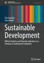 Titel: "Sustainable Development"; Autoren: Clio Ciaschini, Luca Salvati. Bunte vertikale Streifen links. Logo unten rechts., Buch