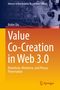 "Value Co-Creation in Web 3.0" von Robin Qiu. Themen: Blockchain, Metaverse, Privatsphäre. Technik-Hintergrund und Springer-Logo., Buch