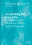 Titel: "Decolonising the Enterprise". Autoren: Olatunji Adekoya, Hakeem Ajonbadi, Malgorzata Ciesielska. Blaues geometrisches Design., Buch