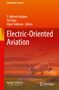 Titel: "Electric-Oriented Aviation". Namen: T. Hikmet Karakoc, Isil Yazar, Alper Dalkiran. Ein Flugzeug fliegt in einen Sonnenuntergang.