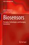 "Biosensors: Principles, Technologies, and Emerging Innovations" von Almir Badnjević und Lemana Spahić, roten Hintergrund., Buch