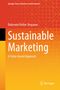 „Sustainable Marketing: A Value-based Approach“ von Dobromir Kirilov Stoyanov. Orange-Gelb mit geometrischem Muster. Springer-Logo unten., Buch