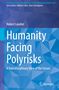 „Humanity Facing Polyrisks: A Transdisciplinary View of the Future“ von Hubert Landier. Blaues geometrisches Muster., Buch