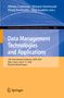 Cover in Blau und Orange. Text: "Data Management Technologies and Applications", "Springer" unten., Buch