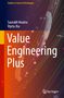 "Value Engineering Plus" von Saurabh Kwatra, Vijeta Jha. Bunte Linien und Punkte auf dunklem Hintergrund., Buch