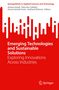 Der Titel lautet: "Emerging Technologies and Sustainable Solutions". Roter Hintergrund mit abstrakter weißer Grafik. Springer-Logo unten., Buch