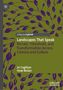 "Landscapes That Speak" von Jo Coghlan und Huw Nolan, purpurne Blätter auf olivgrünem Hintergrund, Logo oben links., Buch