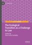 "The Ecological Transition as a Challenge to Law", bearbeitet von Ezio Costa Cordella. Lila Hintergrund mit geometrischem Muster., Buch