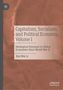 Buchtitel: "Capitalism, Socialism, and Political Economy, Volume I" von Kui-Wai Li. Braun-marmorierter Hintergrund., Buch