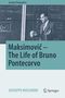 Maksimović – The Life of Bruno Pontecorvo. Springer Biographies. Giuseppe Mussardo. Ein Mann mit Anzug vor Tafeln., Buch