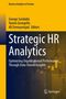 Titel "Strategic HR Analytics". Gelb-blauer Hintergrund, Diagramme and das Springer-Logo unten., Buch