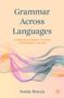 „Grammar Across Languages“ steht oben, „Sonia Rocca“ unten. Bunte, fließende Linien schmücken den Hintergrund., Buch