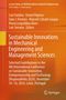 Buchtitel mit Autorenliste über nachhaltige Innovationen im Maschinenbau. Orangener Hintergrund und Springer-Logo unten., Buch