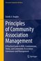 Oben links: "Classroom Companion: Business". Groß: "Principles of Community Association Management". Dunkelblau, gelber Streifen., Buch