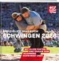 Offizielles Jahrbuch Schwingen 2026. Zwei Ringer in einem Wettkampf. Ein Logo mit einem Kreuz und roten Bögen oben rechts., Buch