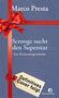 Texte: "Marco Presta", "Scrooge sucht den Superstar", "Eine Weihnachtsgeschichte", "Definitives Cover folgt". Rotes Geschenkband., Buch