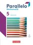 „Parallelo Mathematik 5 Rheinland-Pfalz, mit digitalen Medien“. Bild von bunten Buntstiften, Cornelsen-Logo unten., Buch