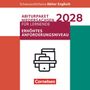 „Abiturpaket Niedersachsen 2028, erhöhtes Anforderungsniveau, Cornelsen.“ Bücher- und Geräte-Symbol, rote Banner., Buch