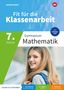 "Fit für die Klassenarbeit", "7. Klasse Gymnasium Mathematik", "Lernen in 3 Schritten", "verstehen", "üben", "können". Mädchen lächelt., Buch