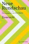 Logo der Neuen Rundschau, Text: "Zuversicht", bunte diagonale Streifenmuster in Rosa, Grün, Gelb und Weiß., Buch