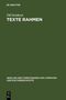 Till Dembeck: Texte rahmen, Buch