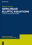 „Takashi Suzuki: SEMILINEAR ELLIPTIC EQUATIONS, CLASSICAL AND MODERN THEORIES“ auf dunkelblauem Hintergrund., Buch