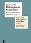 Kurt Gödel: Zeiteinteilung (Maximen) I und II / Time Management (Maxims) I and II, Buch